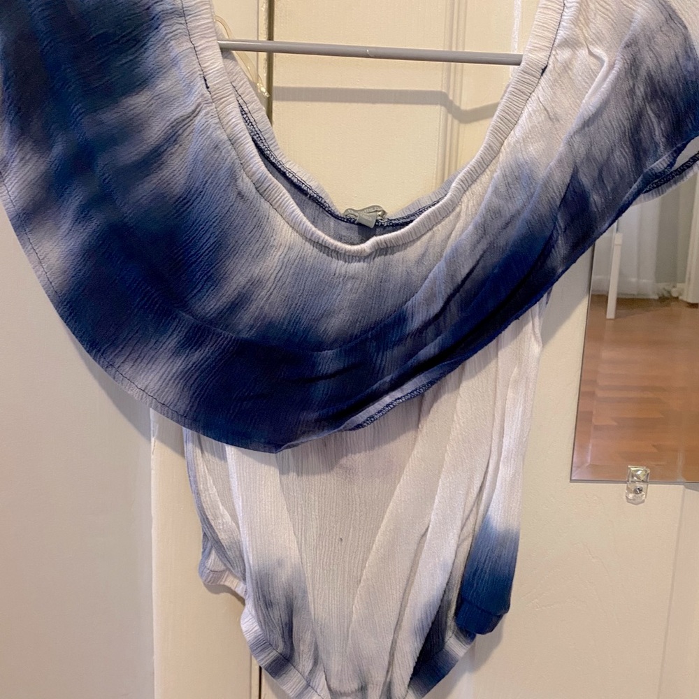 Off the Shoulder Tie Dye Shirt